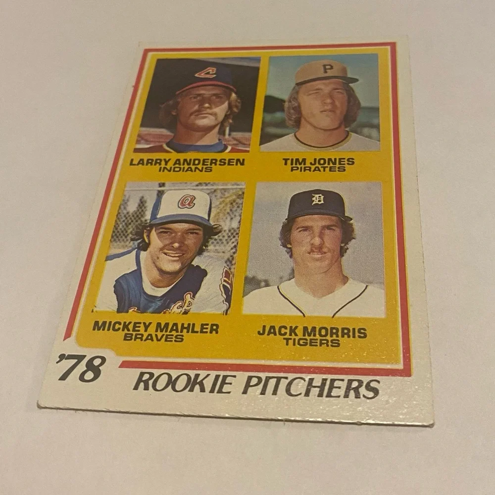 Jack Morris/Mickey Mahler/Tim Jones/Larry Anderson 1978 Rookie Topps Pitchers